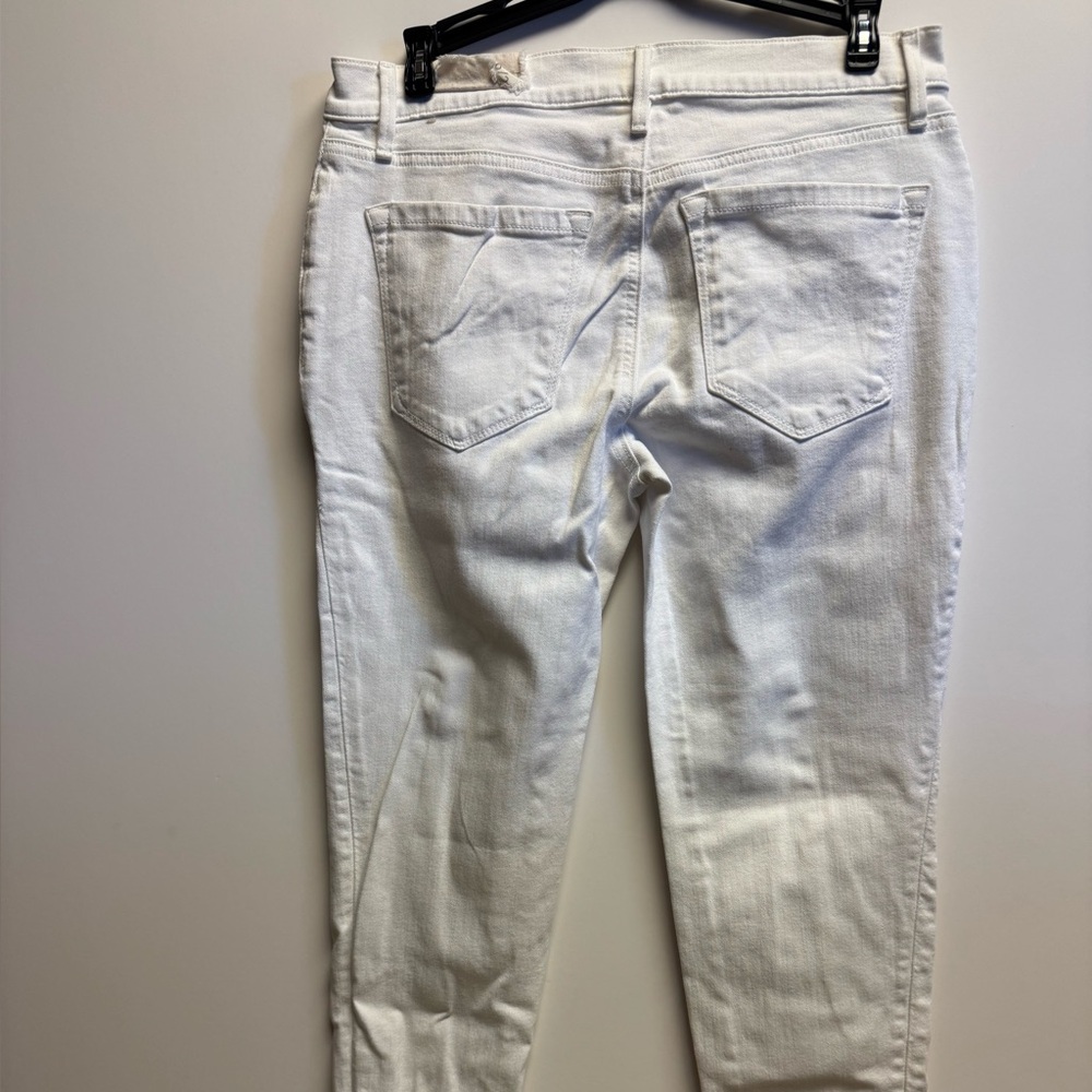 LOFT Women's Cream‎ Skinny Jeans